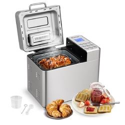 2 LB Stainless Steel Automatic Bread Maker Programmable Bread Machine 2 LB Stainless Steel Automatic Bread Maker Programmable Bread Machine