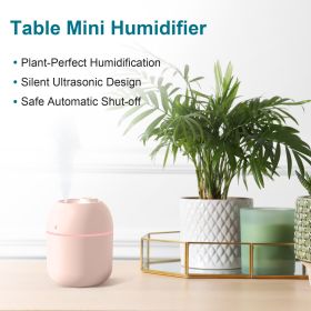 Portable Mini Humidifier 220ml Small Cool Mist Humidifier USB Personal Desktop Humidifier For Bedroom Travel Office Home (Option: Random)