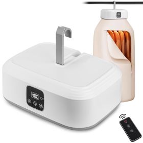 1Pc Portable Clothes Dryer Mini Dryer Foldable Dryer Machine With Timer UV Sterilization 2 Drying Modes Remote Control For Apartment Dorm RV Trav (Color: White)